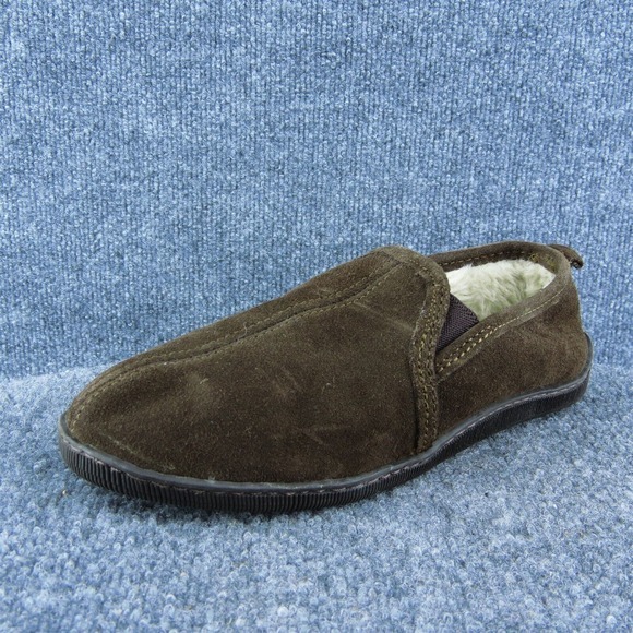 Minnetonka Women Slipper Shoes Shoes Brown Leather‎ Slip On Size 7 Medium - Picture 1 of 10